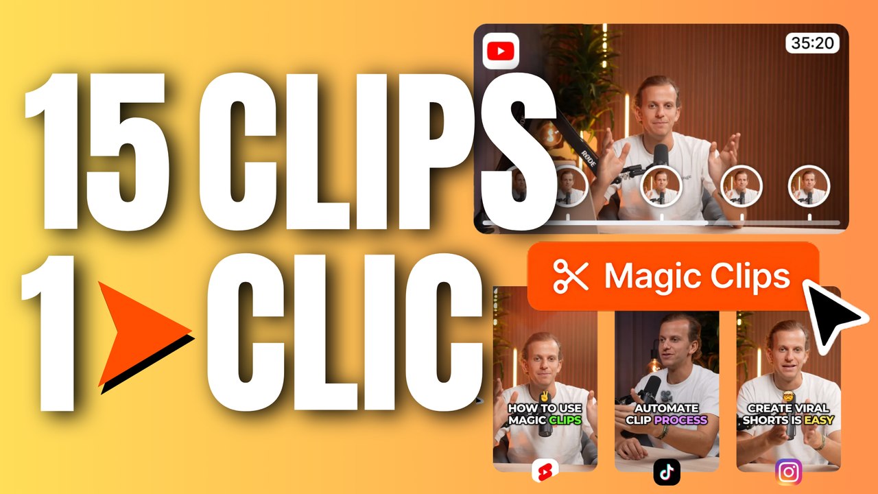 Créer des SHORTS, des TikToks, des Reels à partir de tes VIDÉOS LONGUES : Submagic