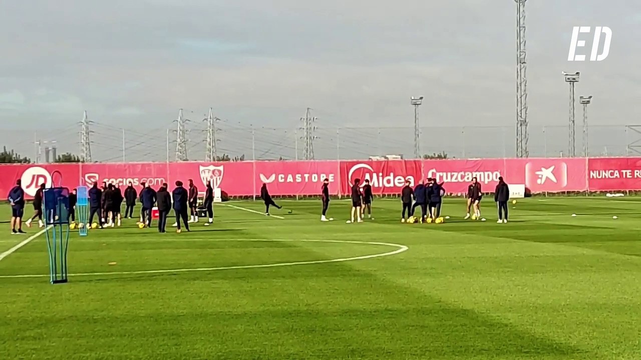 Víctor Orta y Del Nido Carrasco presentes en el entrenamiento del Sevilla del viernes