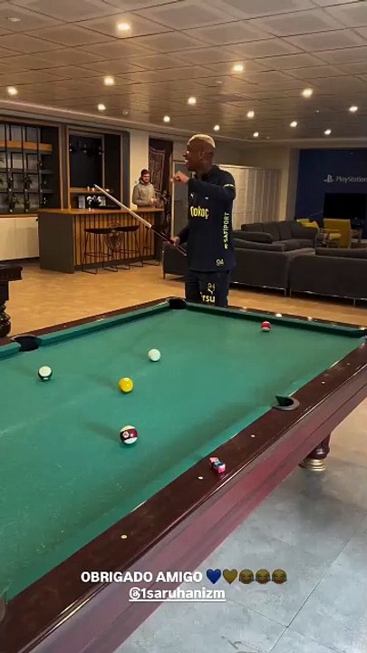 Talisca bilardoda şov yaptı