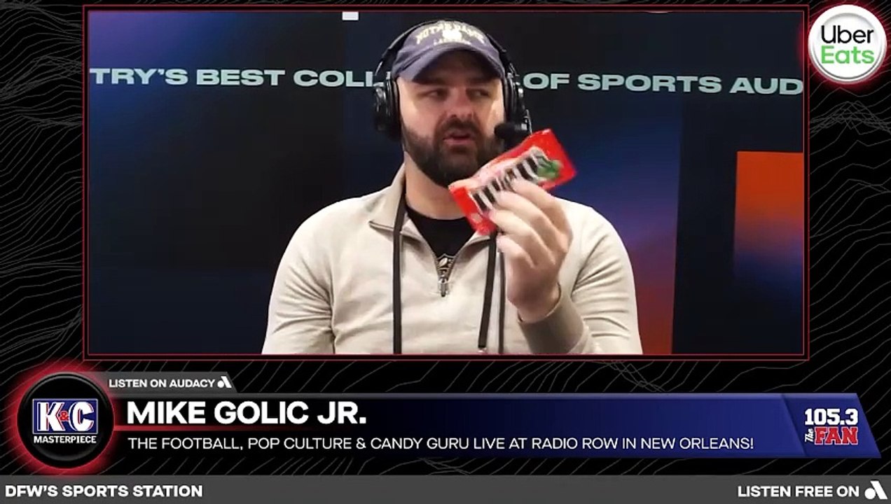 Mike Golic Jr. live at Radio Row talking Super Bowl, the best M&M's & more