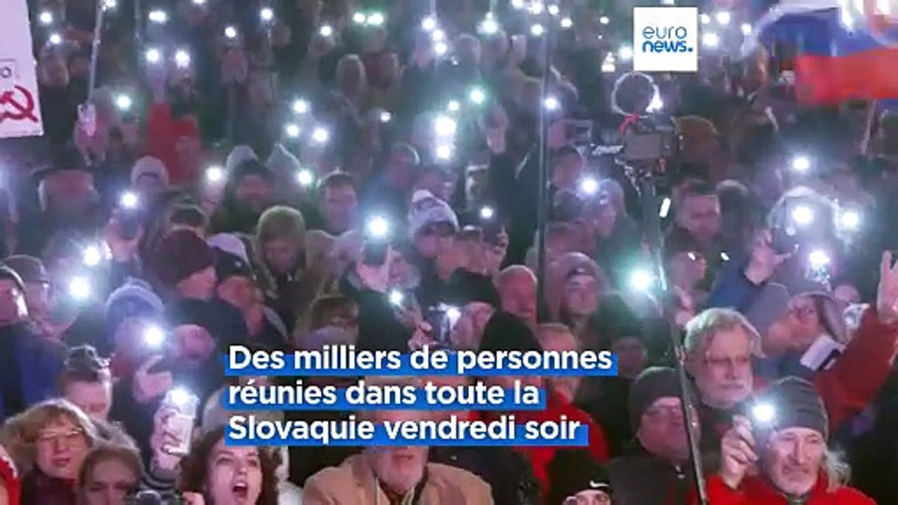 Slovaquie : nouvelles manifestations contre le Premier ministre Robert Fico