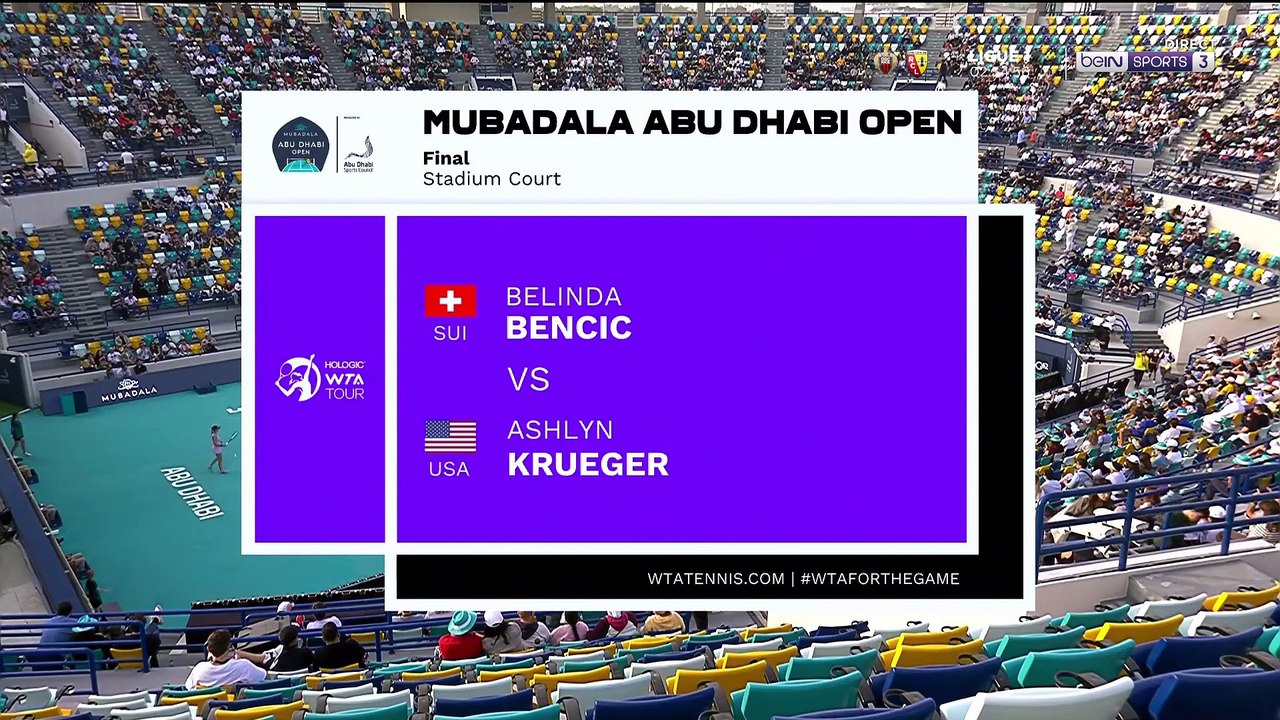 WTA 500 Abu Dhabi - Finale - Belinda Bencic / Ashlyn Krueger