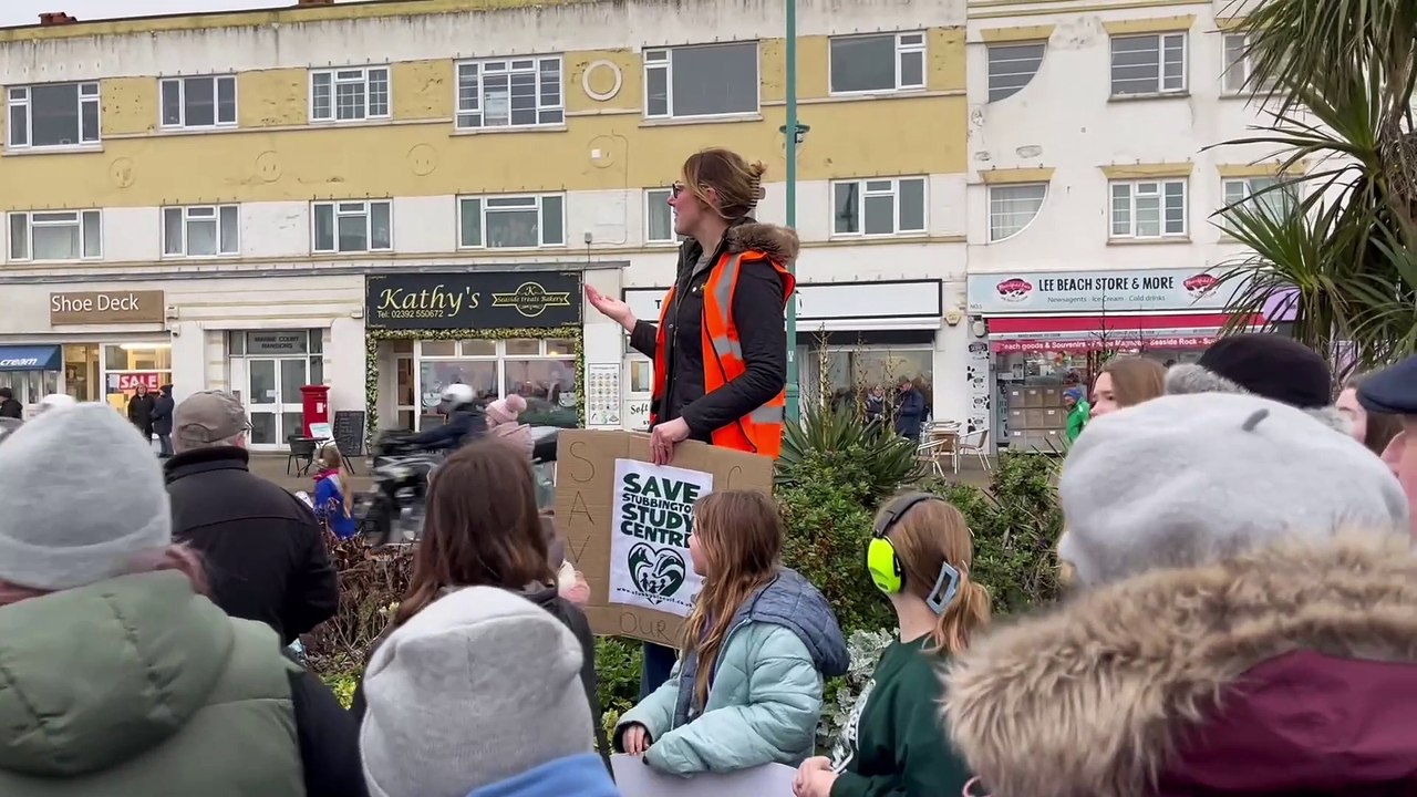 Save Stubbington Study Centre march