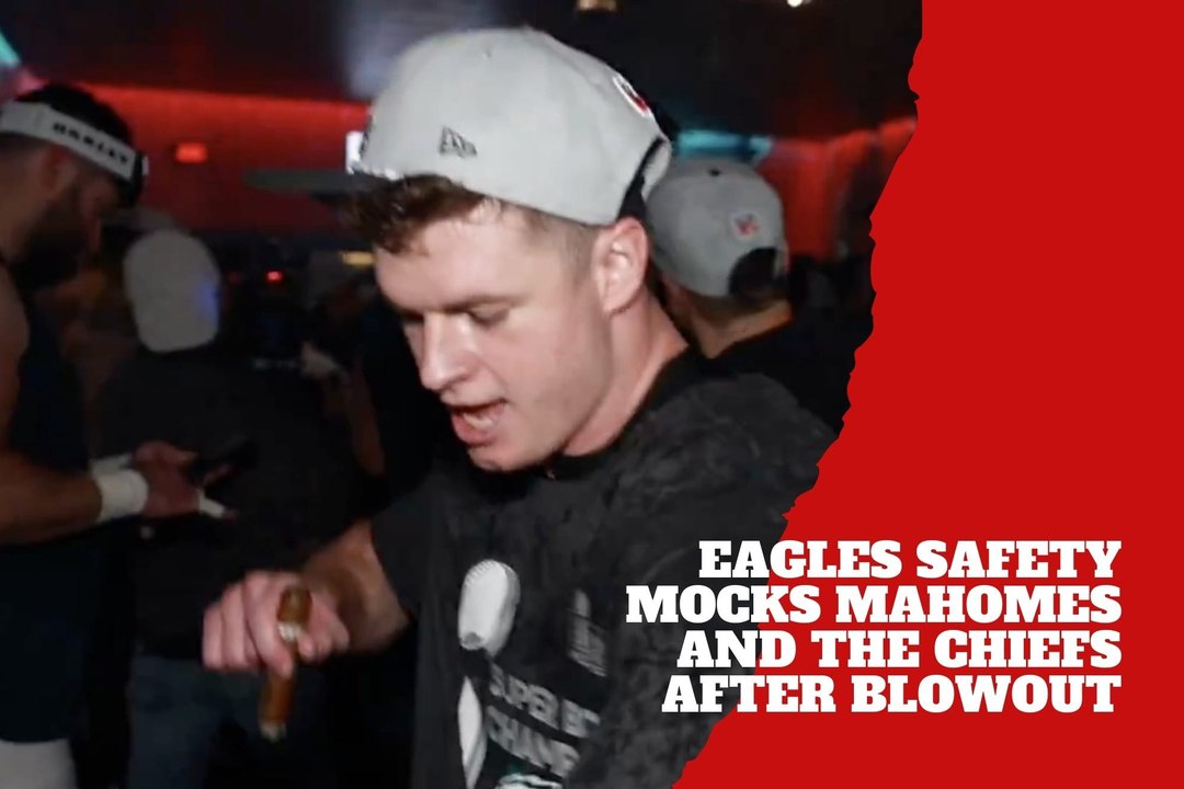 Messed him up! Eagles safety Reed Blankenship mocks Patrick Mahomes and the Chiefs after blowout