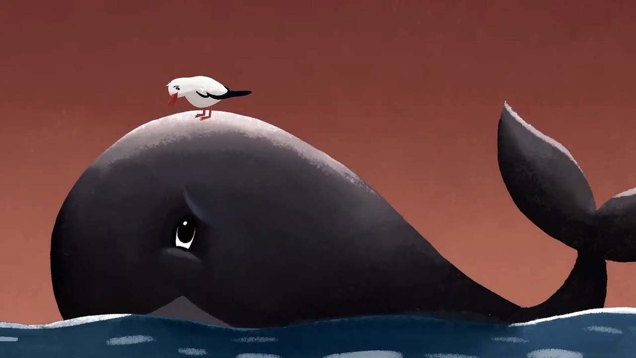 Gabbiano e la Balena | A story in slow Italian (with English subtitles) | Animated Short Film | Family Entertainment | Italian Short Movie |