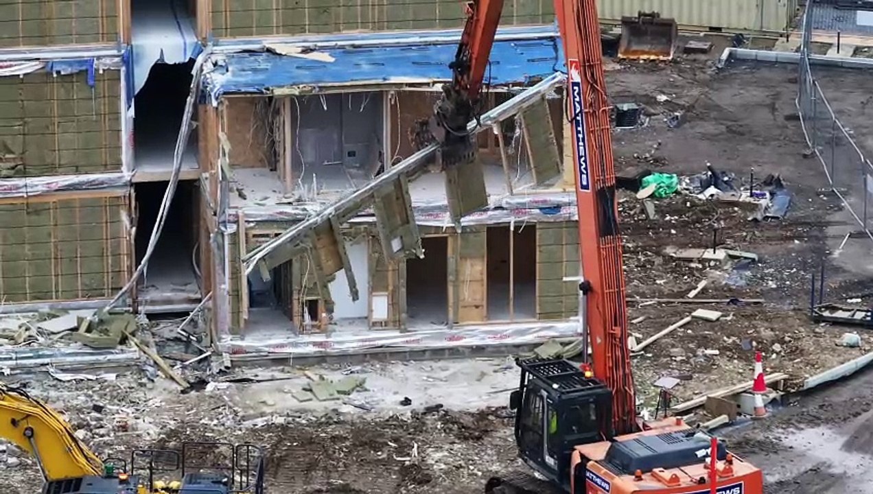 Newly-built block of flats in Worthing is being dismantled - This is why