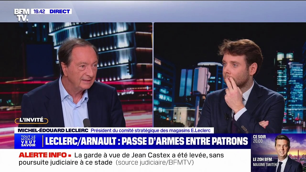 Michel-Édouard Leclerc, sur la passe d'armes avec Bernard Arnault: "Il n'a pas réussi son coup dans la distribution"