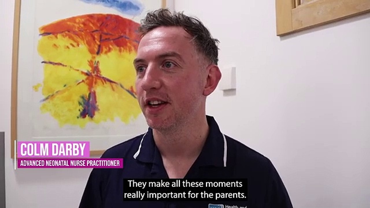 Ulster Hospital neo natal staff create special cards for Valentine's Day