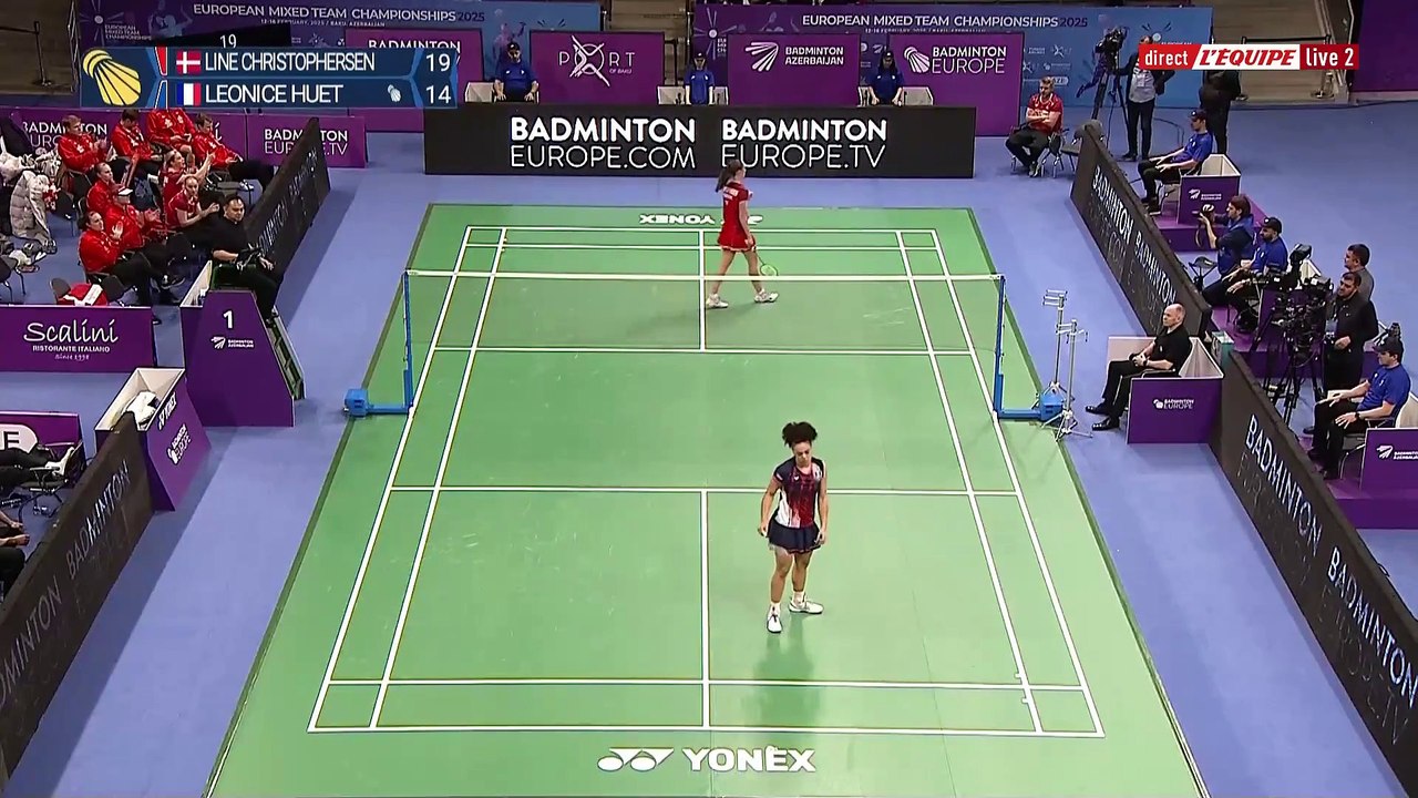 Le replay de la finale Danemark - France (match 3 - simple dames) - Badminton - Championnats d'Europe par équipes