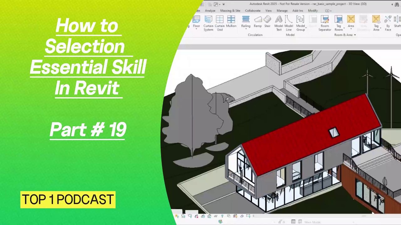 How to Selection - Essential Skill in Revit | Part 19 |#cadsoftware #revitproject #revitmodelling #Autodesk #civil3d