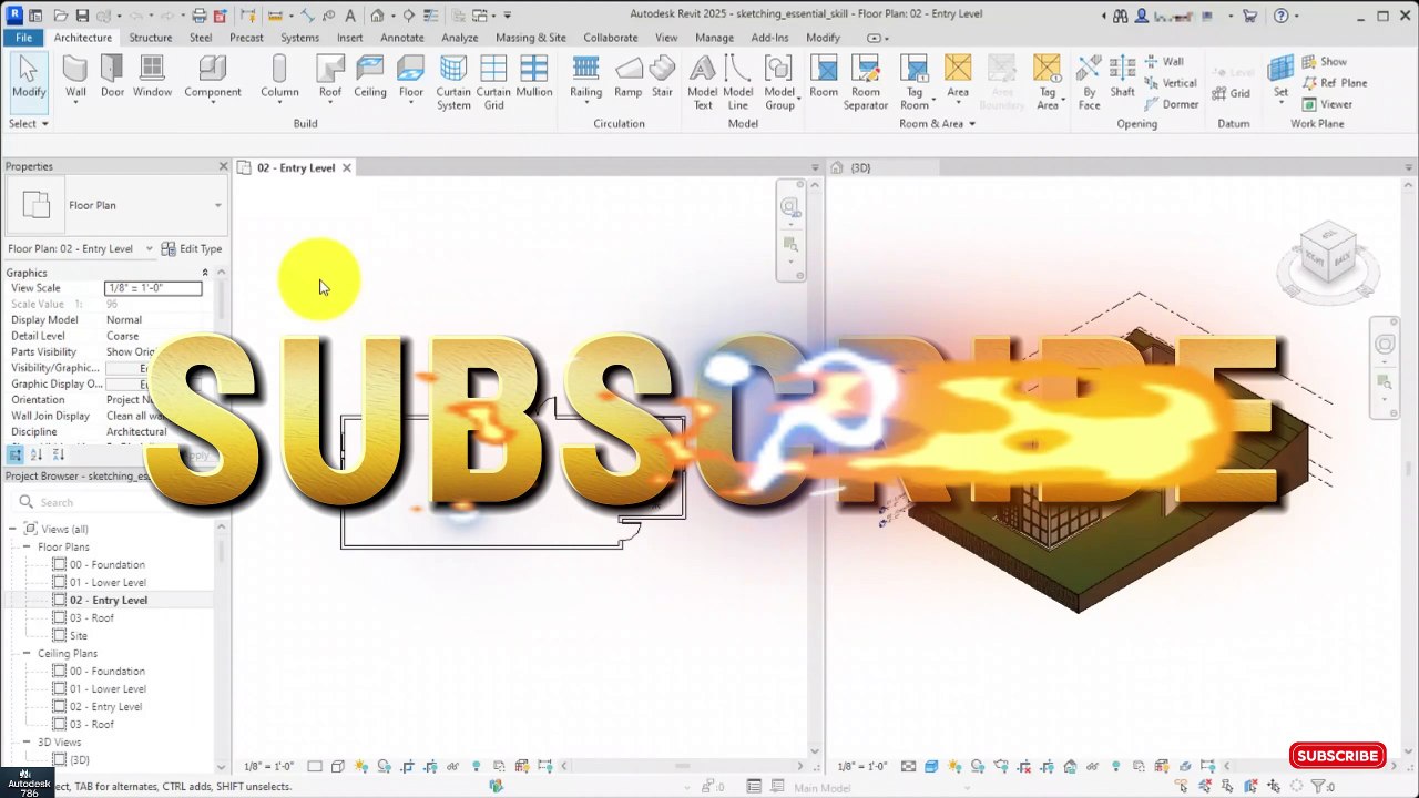 How to Sketching - Essential Skill in Revit | Part 20 | #revitproject #revit #autocadarchitecture #Autodesk #civil3d
