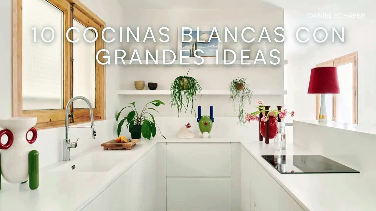10 cocinas blancas con grandes ideas