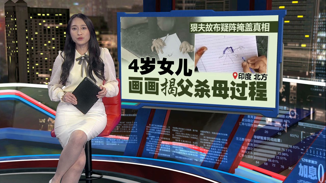 印度女挂尸家中遭称自杀   女儿画画揭父杀母过程