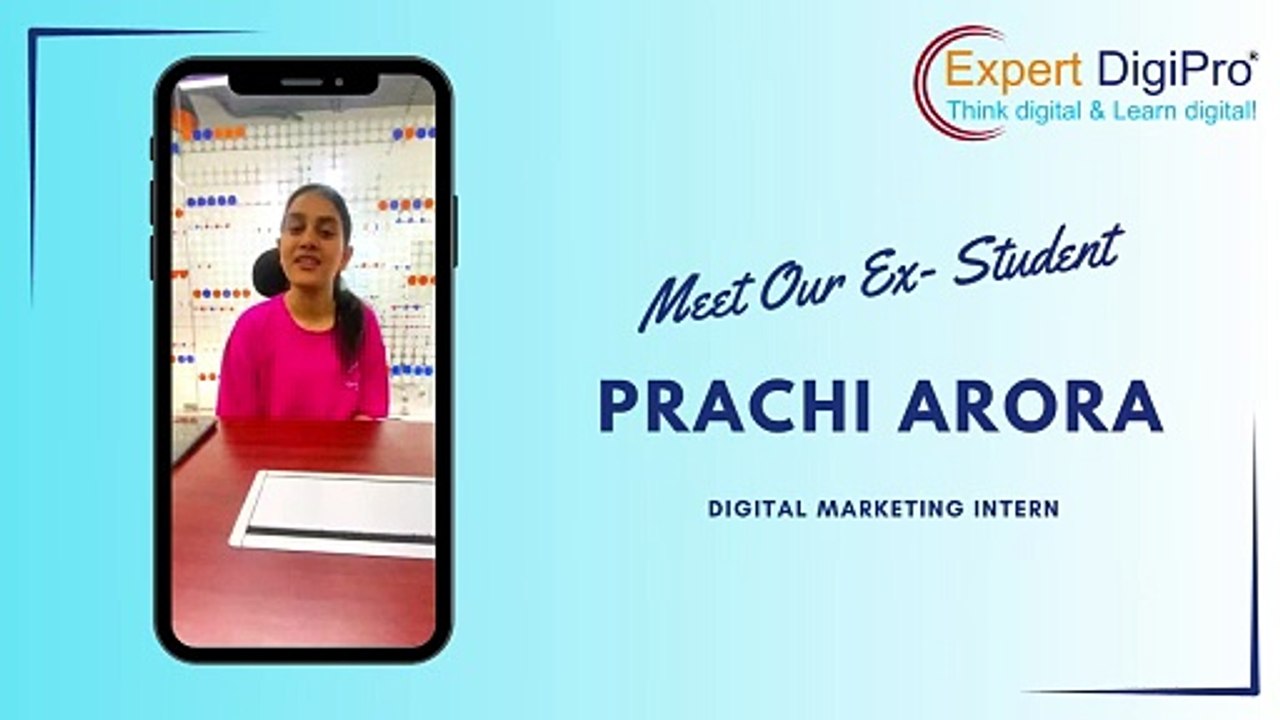 Prachi Arora a Digital Marketing Intern ｜ Digital Marketing Mastery Course Student