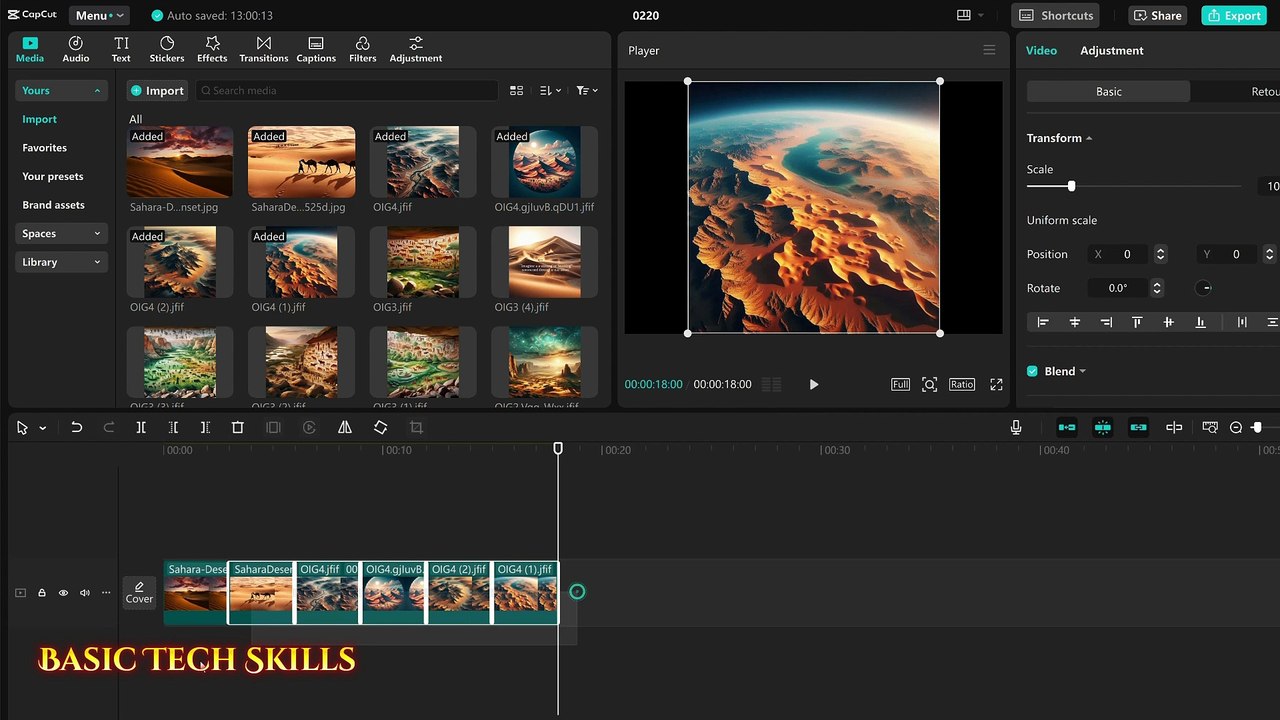 How to make all photos the same length in capcut