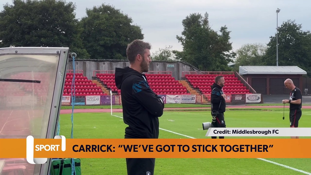 Michael Carrick: Middlesbrough must “stick together” during adversity