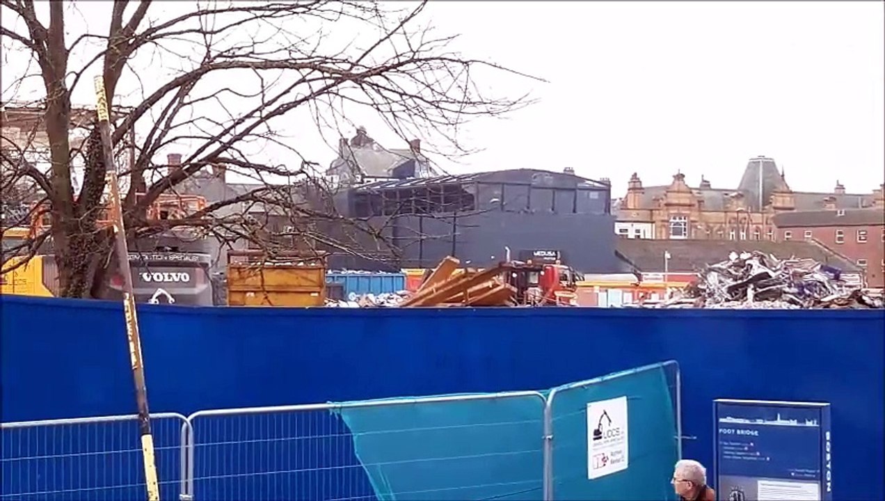 Demolition of old B&M/Dunelm building - February 19