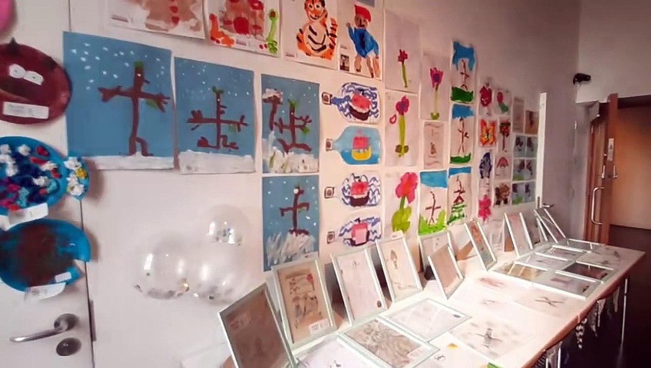 Lighthouse schools art show.