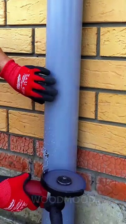 Smart recycling of old pipe♻️🧐