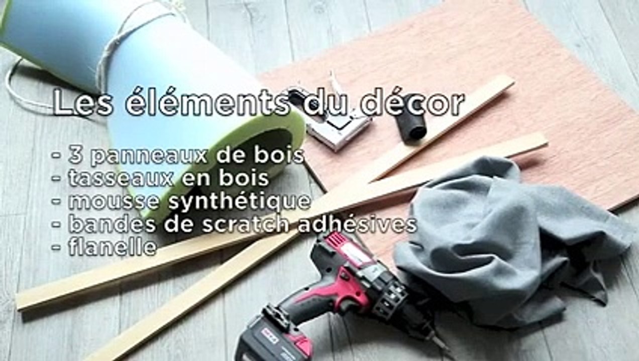 Une tête de lit façon triptyque à scratcher