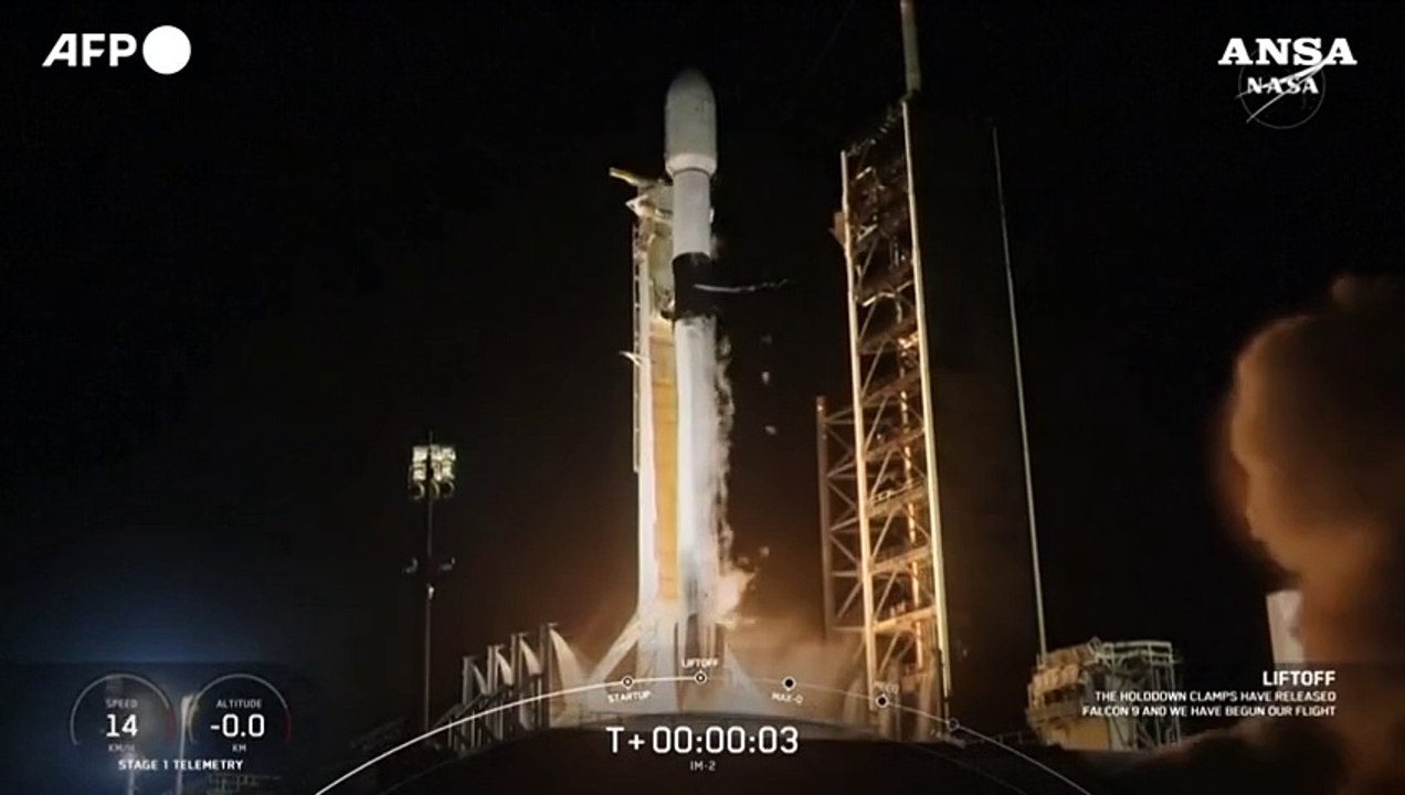 Lander Intuitive Machines lanciato per secondo allunnaggio da SpaceX