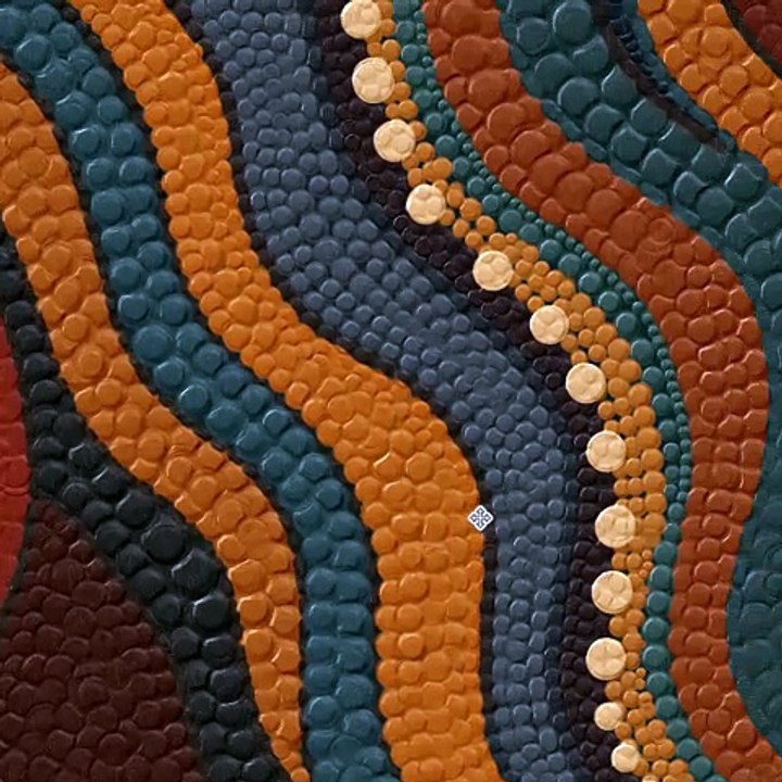 The process of drawing pointillism Lola Caracola