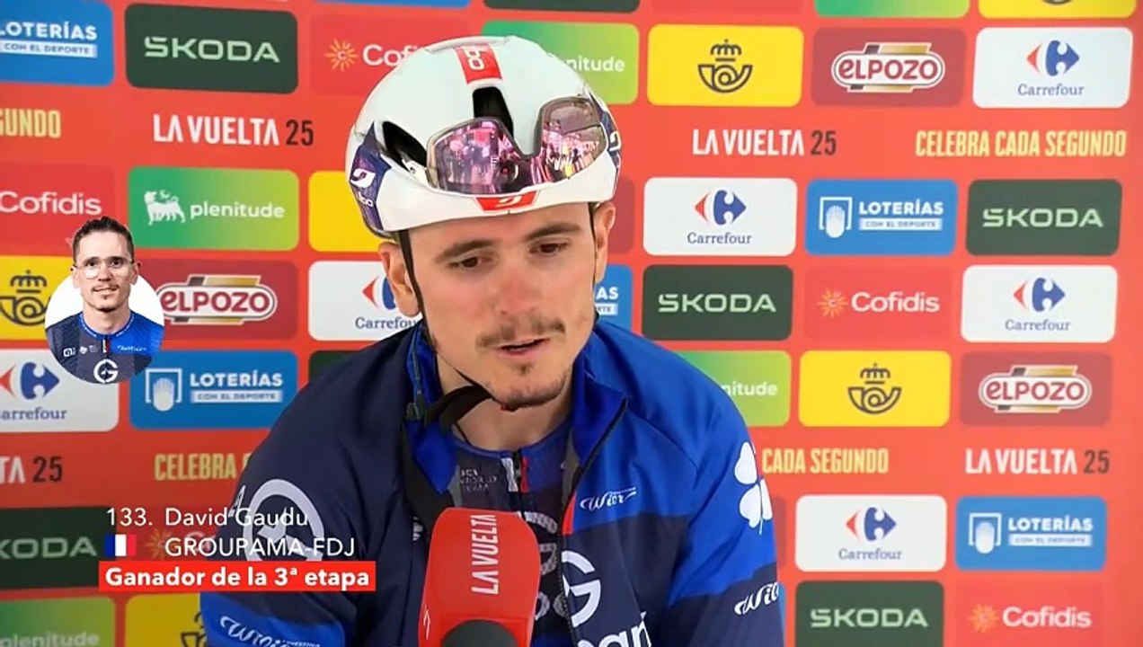 La Vuelta 2025 - David Gaudu : "La saison a été tellement difficile, de gagner là..."