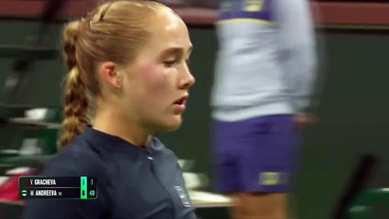 Indian Wells - Gracheva dominée par Andreeva