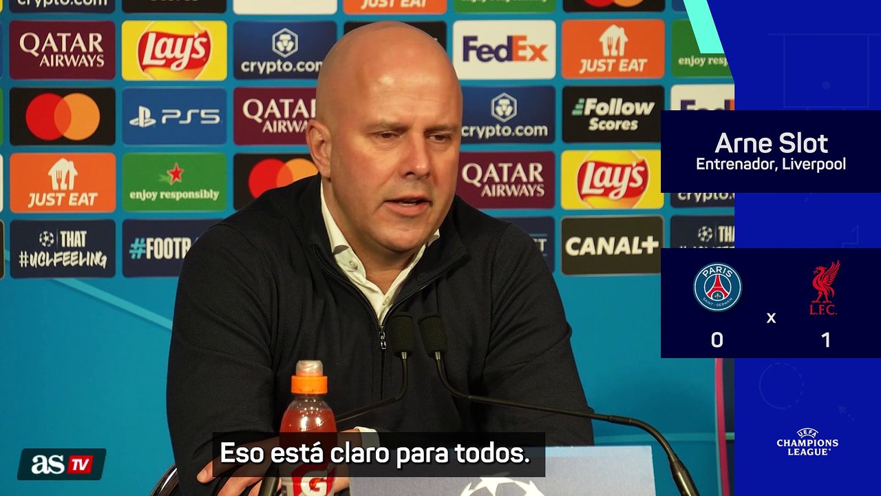 Arne Slot reconoce la superioridad del PSG pero celebra la victoria