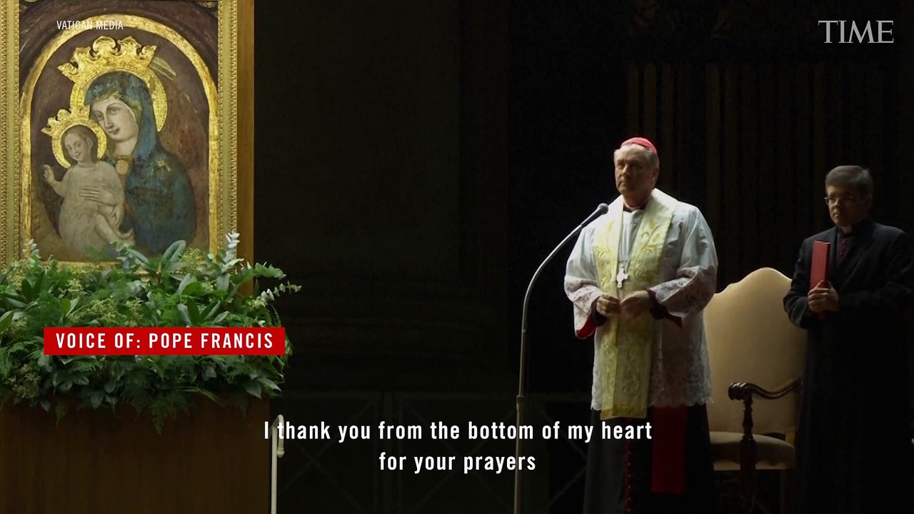 Pope Francis Thanks People for Their Prayers in Audio Message