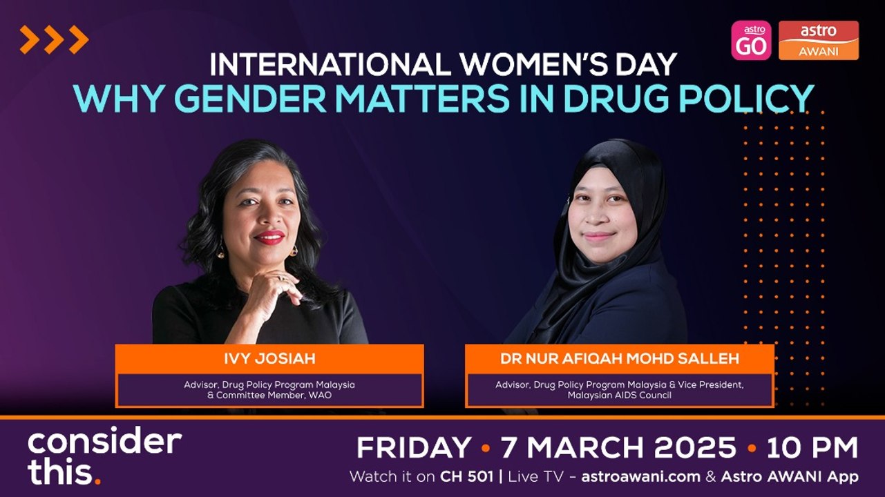Consider This:  Why Gender Matters in Drug Policy