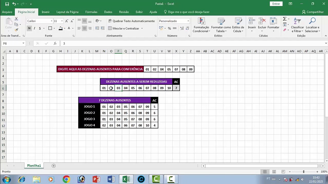 Como Reduzir Dezenas Ausentes Da Lotofácil Para 7 em 4 jogos Confira
