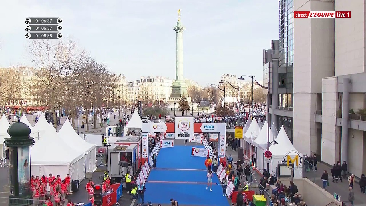 Jackline Cherono vainqueure - Athlétisme - Semi-marathon de Paris