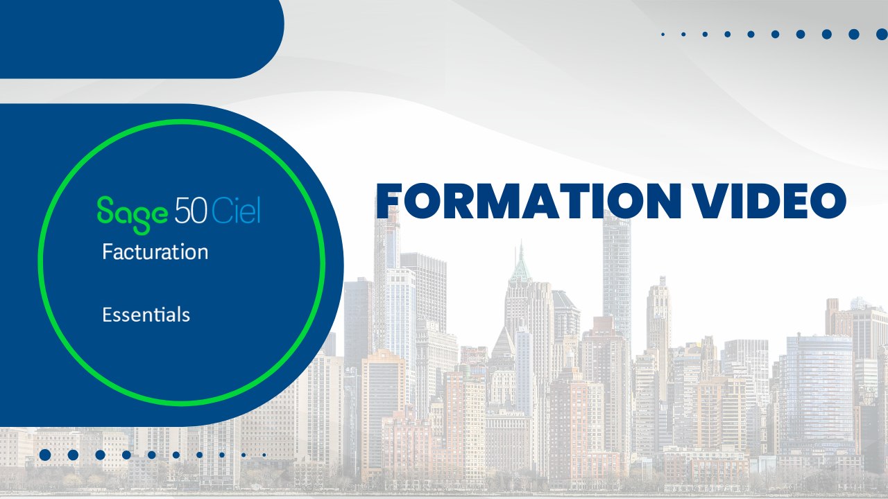 SAGE 50C Facturation Essentials : Ergonomie