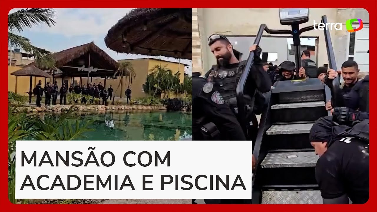 Polícia faz operação para demolir 'resort de luxo' de traficante Peixão, no Rio de Janeiro