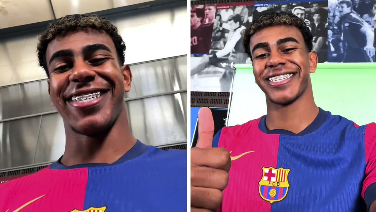 Barcelona comparte video de Lamine Yamal tras su gol en Champions League