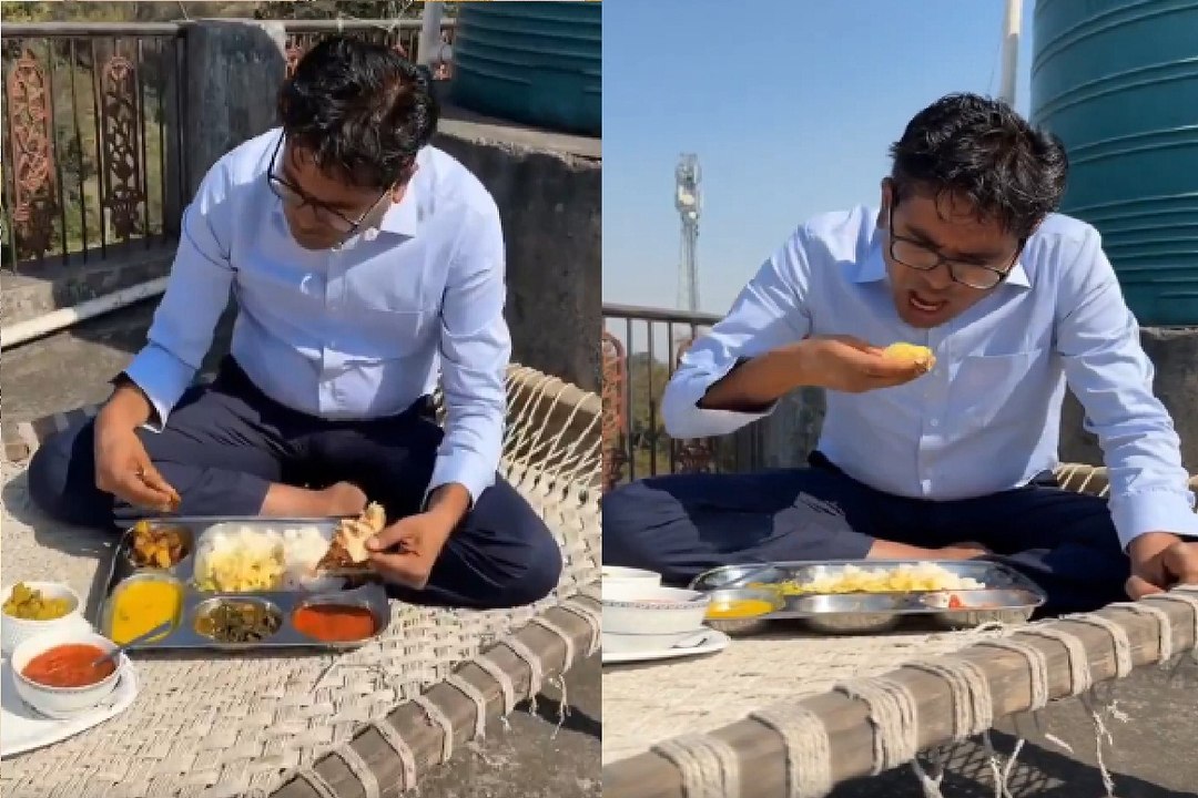 वित्त मंत्री OP चौधरी ने गांव में खाट पर लिया भोजन का स्वाद