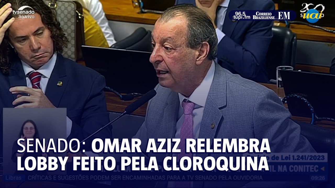 Senador relembra do lobby pela cloroquina durante a pandemia