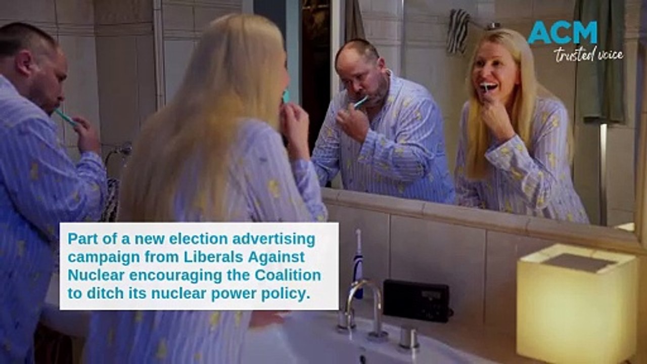 Parts of two election ads launched by the Liberals Against Nuclear campaign on March 18, 2025 encouraging the Coalition to ditch its nuclear policy