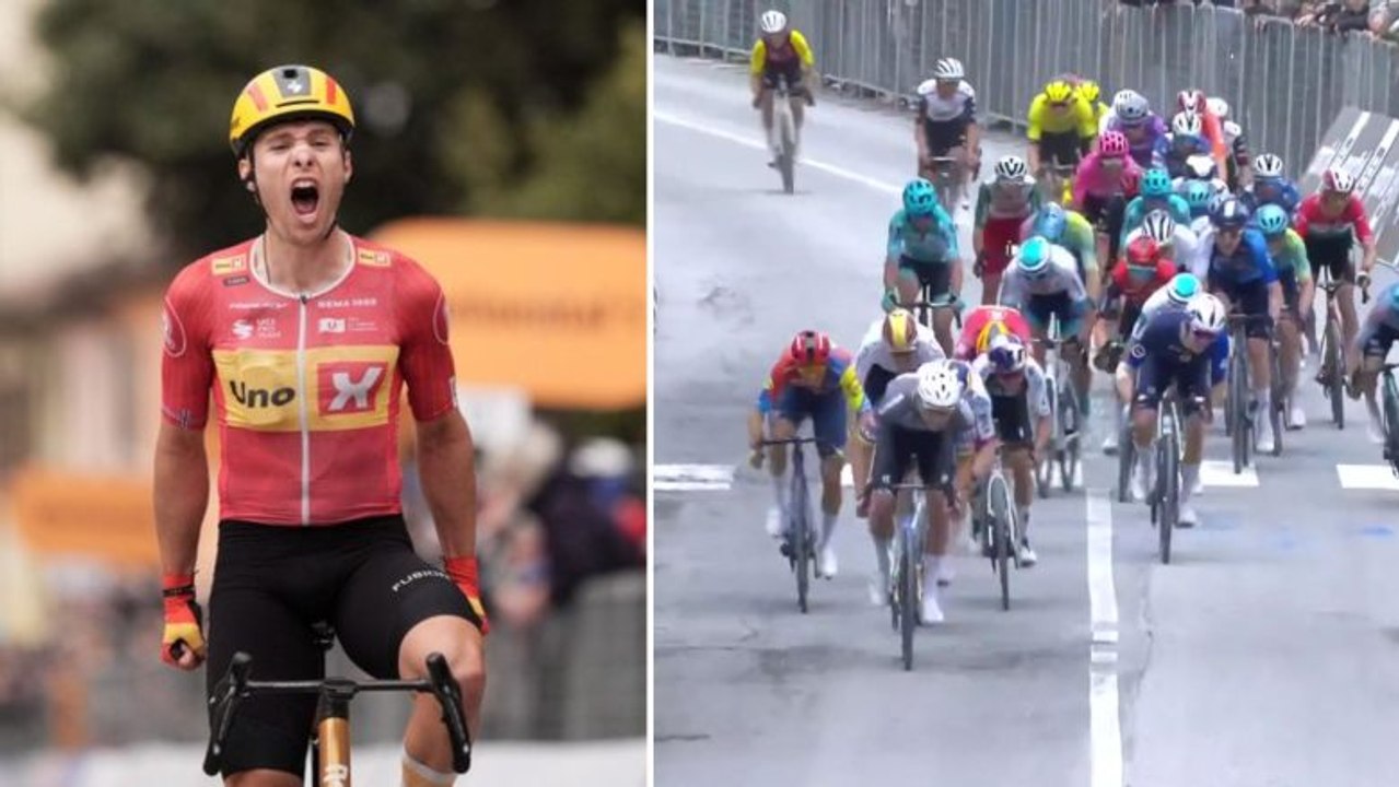 Cyclisme - Tirreno-Adriatico 2025 - L'échappée résiste... Fredrik Dversnes frustre Mathieu van der Poel sur la 5e étape !