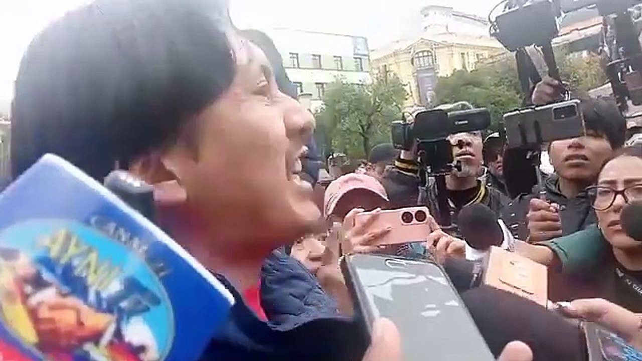 Enfrentamiento plaza Murillo