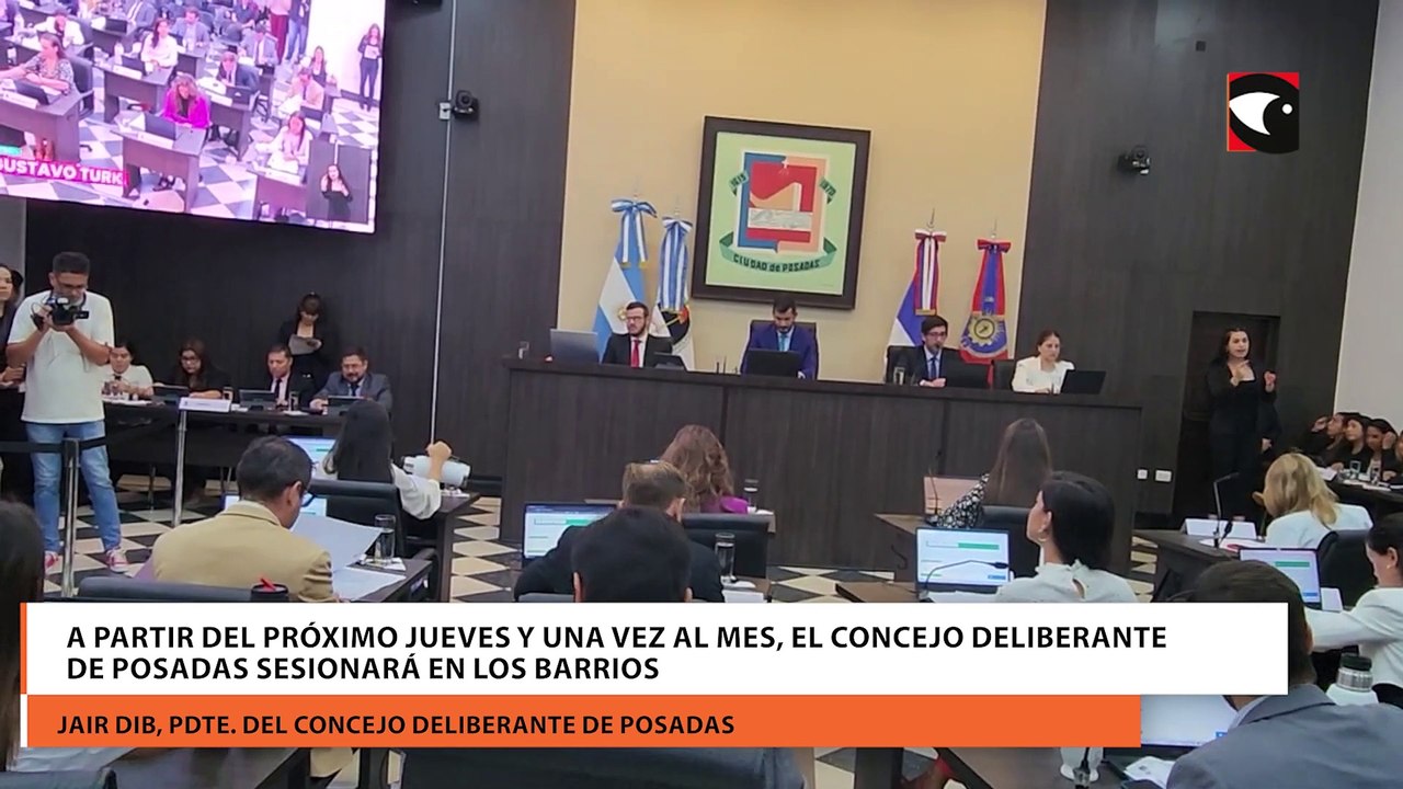A partir del próximo jueves y una vez al mes, el Concejo Deliberante de Posadas sesionará en los barrios