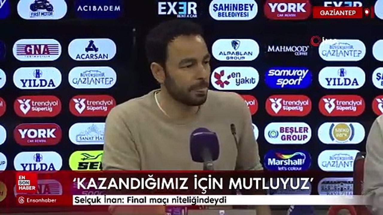 Selçuk İnan: Final maçı niteliğindeydi
