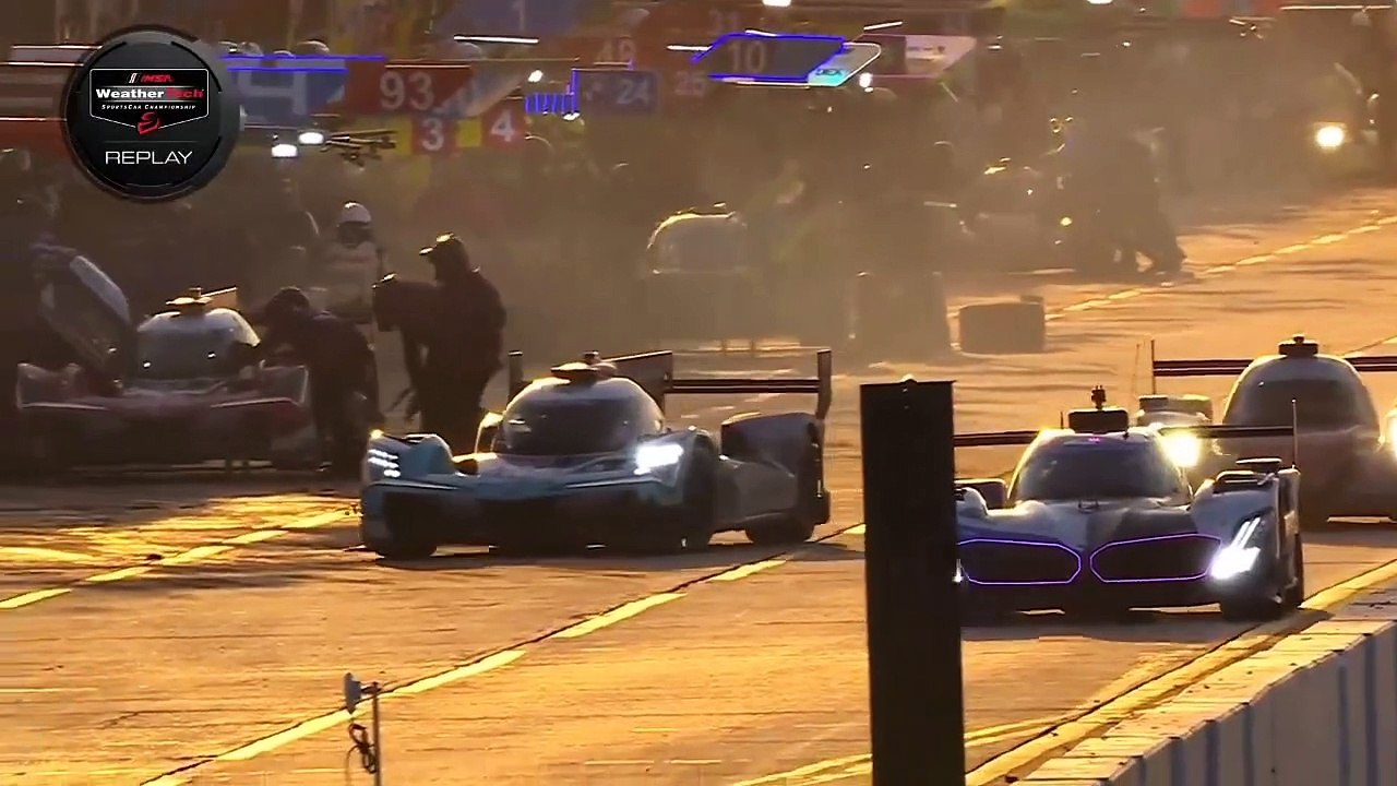 IMSA 2025 12H Sebring Race Blomqvist Eng Collision Pit Stop