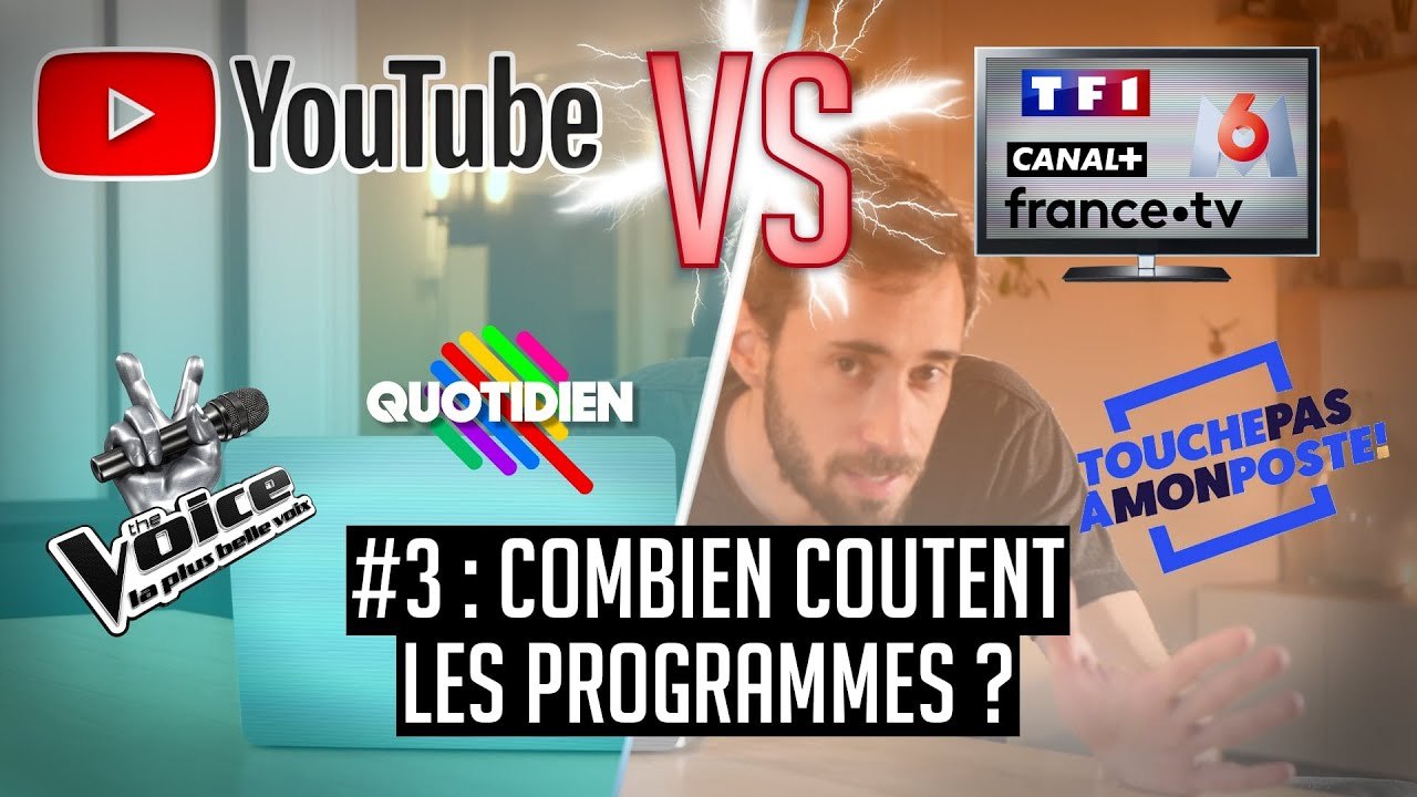 Youtube VS la télé - Le prix des programmes