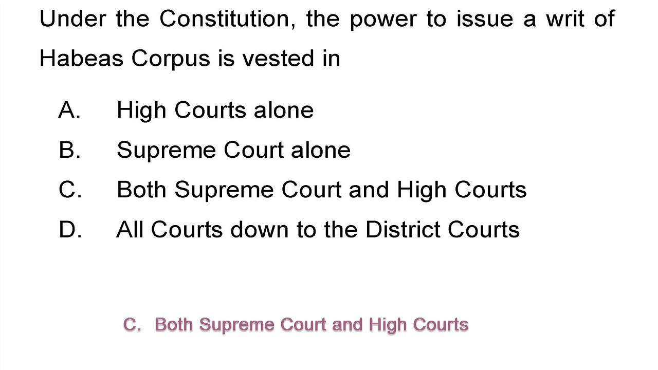 Indian Constitution Practice Set 06