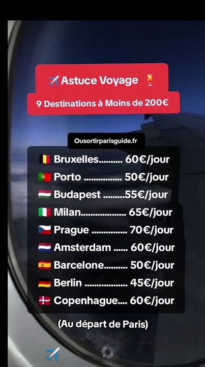 Astuces voyages pas cher