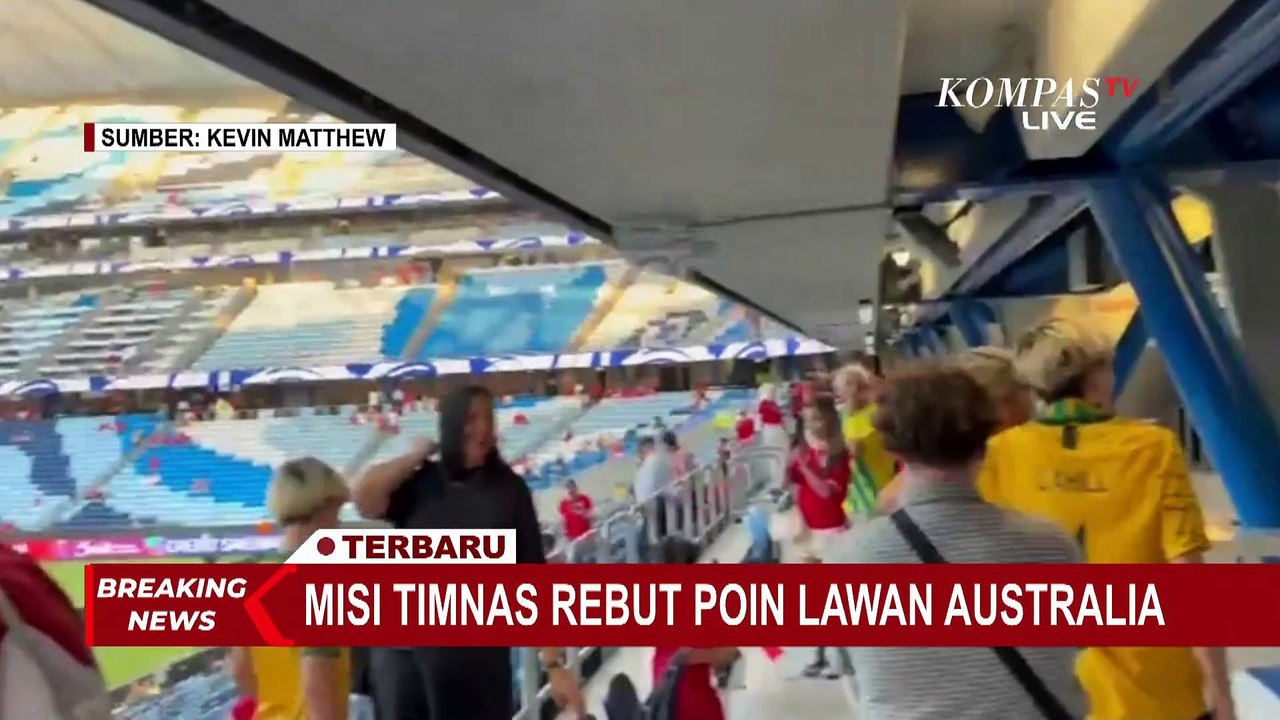 Begini Keseruan Nobar Pertandingan Timnas vs Australia di Surabaya dan Jakarta