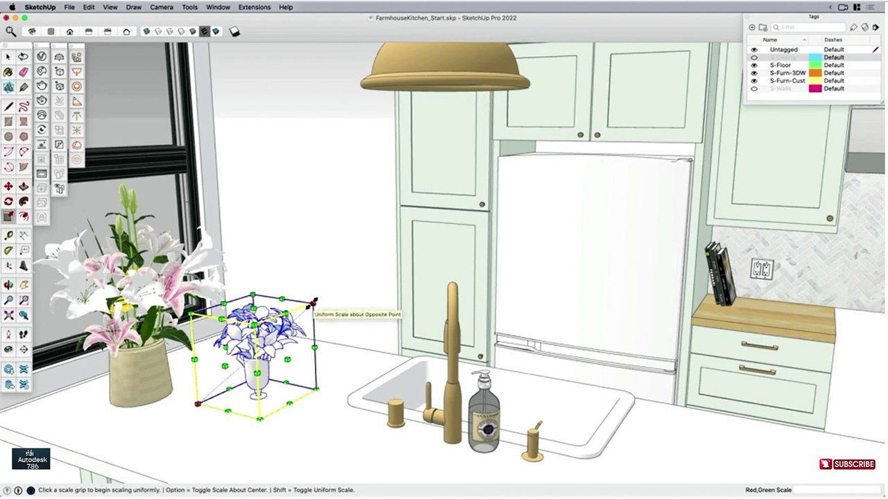 High Quality Assets - Cosmos in Sketchup | Part 06 | #interiordesign #sketchup #civil3d #revit #Autodesk #civil3d