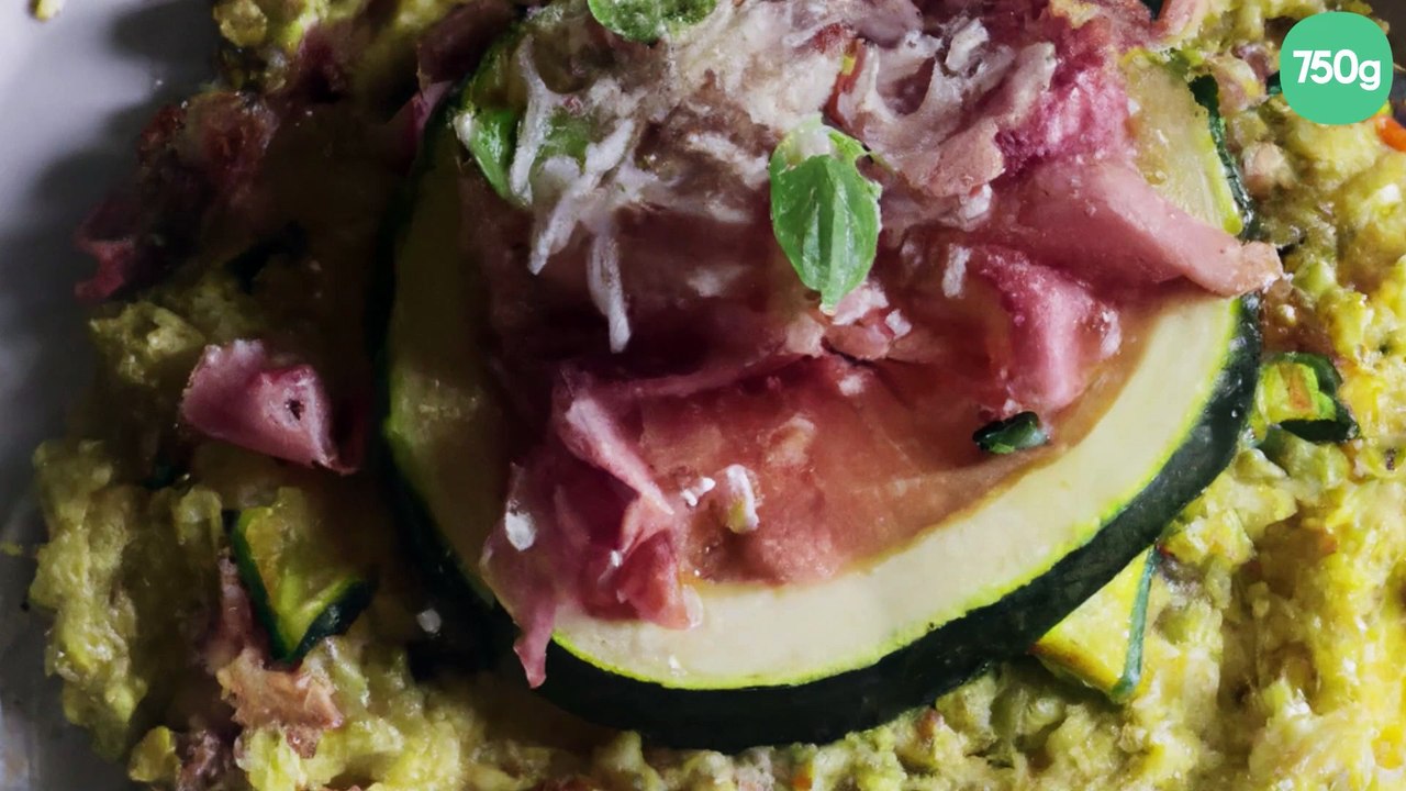 Risotto courgette-coppa